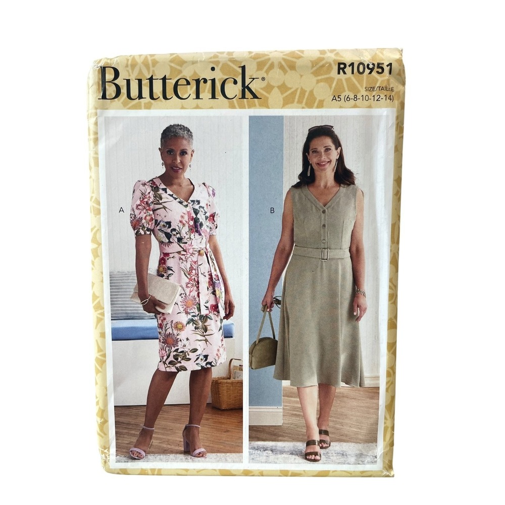 Butterick R10951 Misses' Dress Sash Belt A5 (6-8-10-12-14) Modern